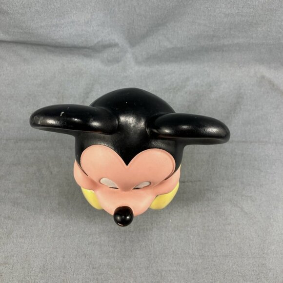 Vintage Disney Mickey Mouse Baby Toy Weebles Roly Poly Chime Ball 1984 Mirror - Picture 2 of 7